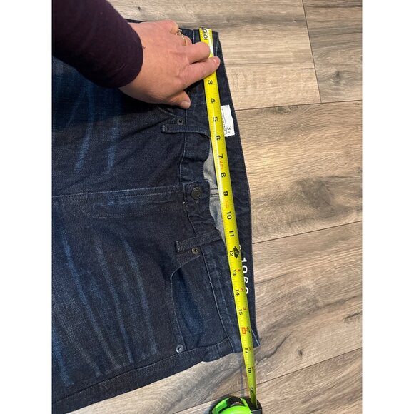 Gap 1969 High Rise Crop Jeans 31R Womens Denim Dark Wash Straight Leg Casual - Picture 4 of 10